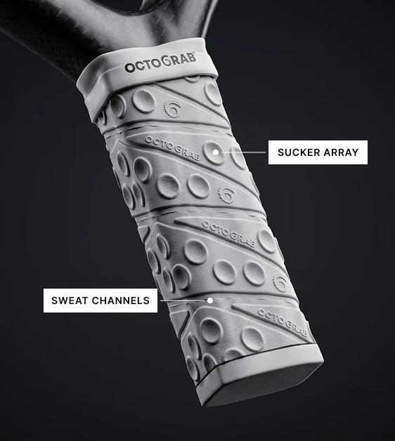 OctoGrab grip tape on racket